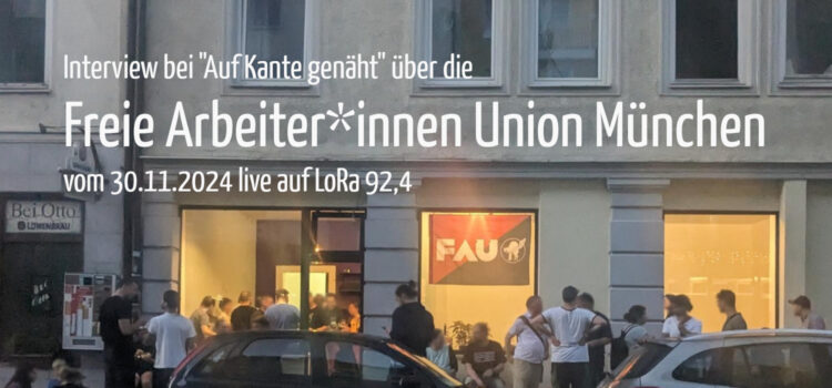 Interview bei „Auf Kante genäht“ über die FAU München